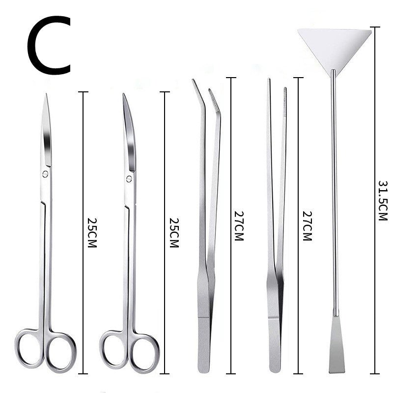 Aquatic Plant Stainless Steel Maintenance Tool Set - Tiny Zen Gardens