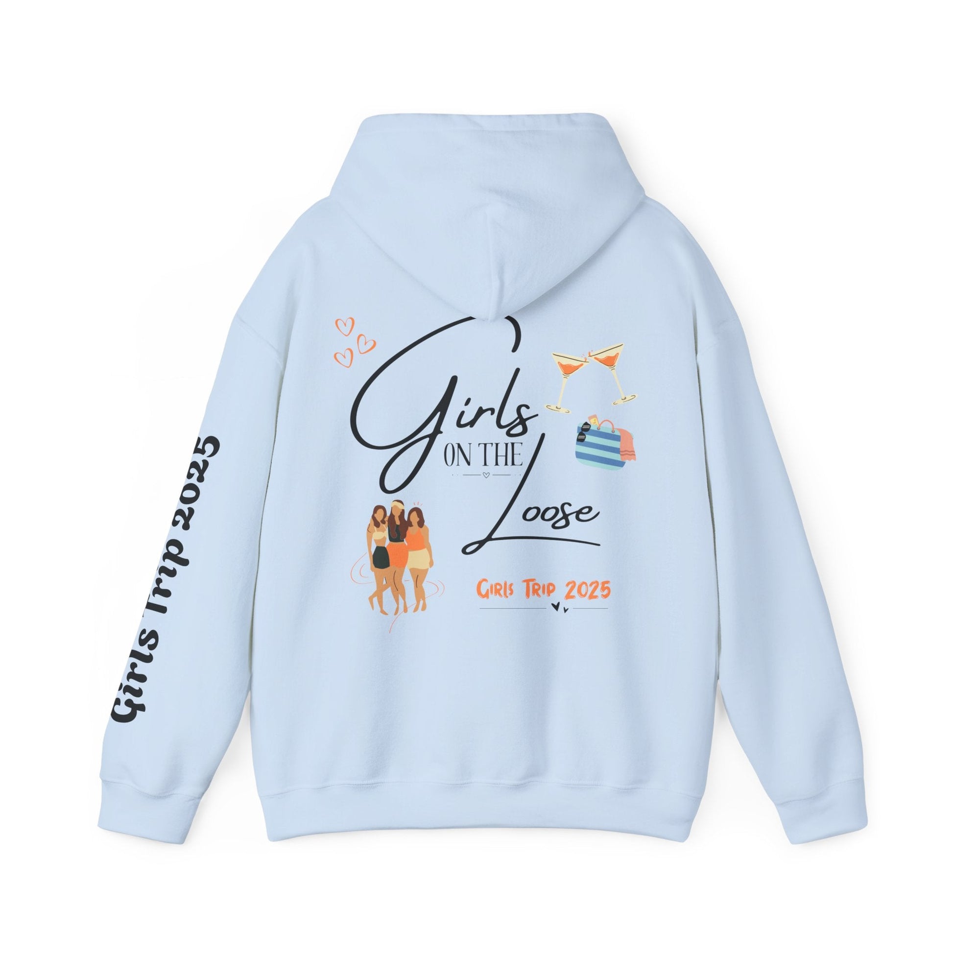Girls On The Loose Hooded Sweatshirt - Tiny Zen Gardens