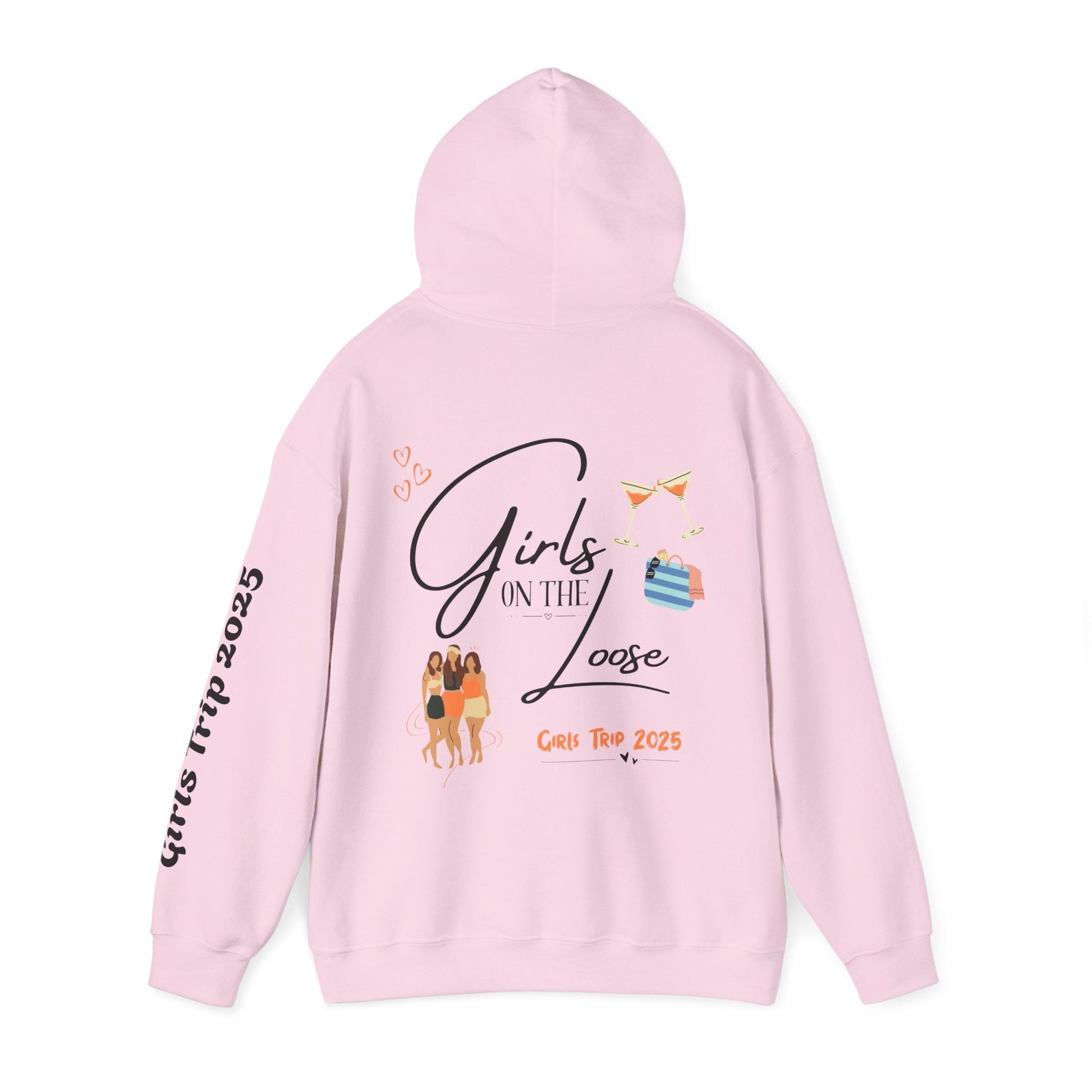 Girls On The Loose Hooded Sweatshirt - Tiny Zen Gardens