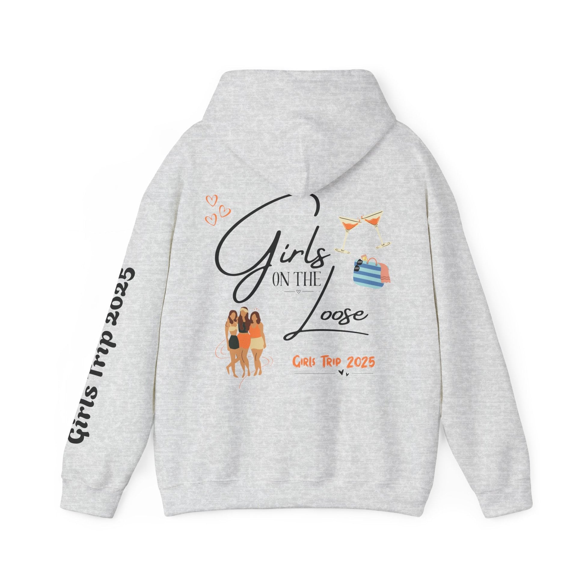 Girls On The Loose Hooded Sweatshirt - Tiny Zen Gardens