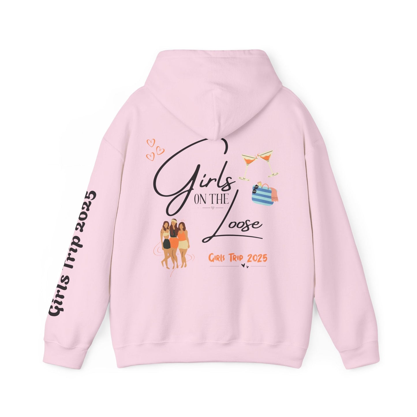 Girls On The Loose Hooded Sweatshirt - Tiny Zen Gardens