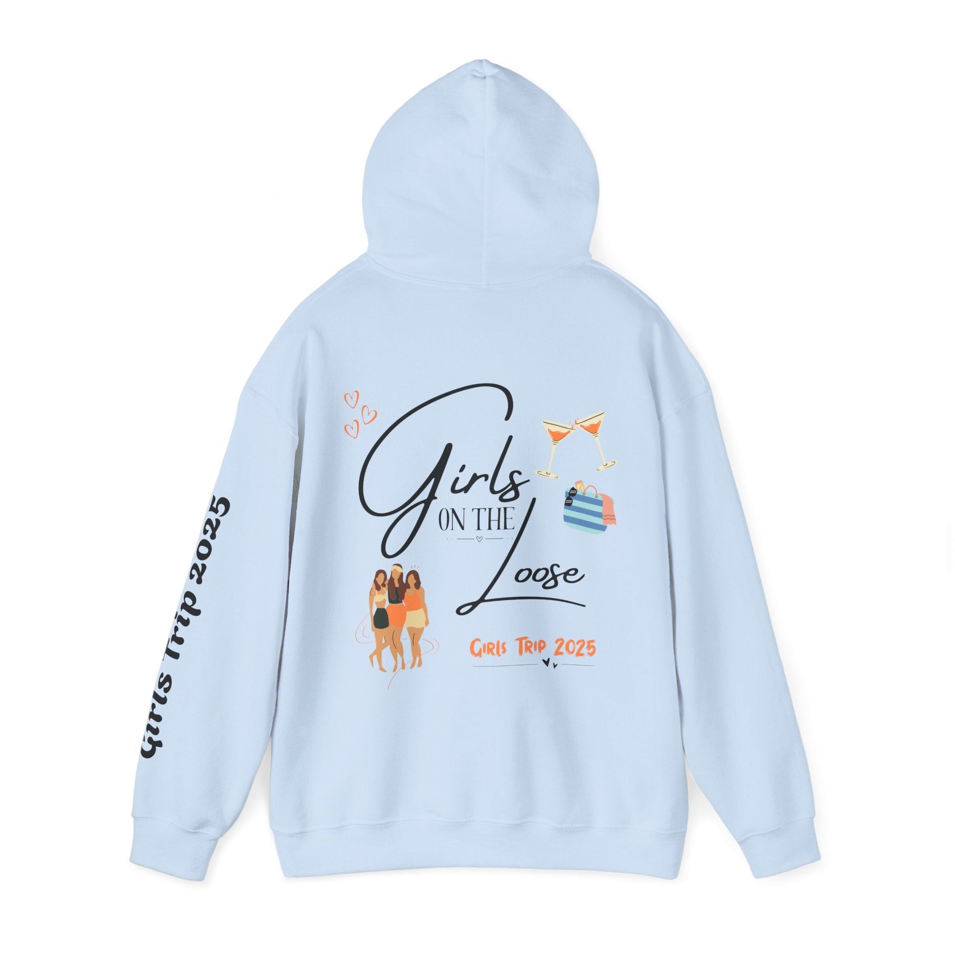Girls On The Loose Hooded Sweatshirt - Tiny Zen Gardens