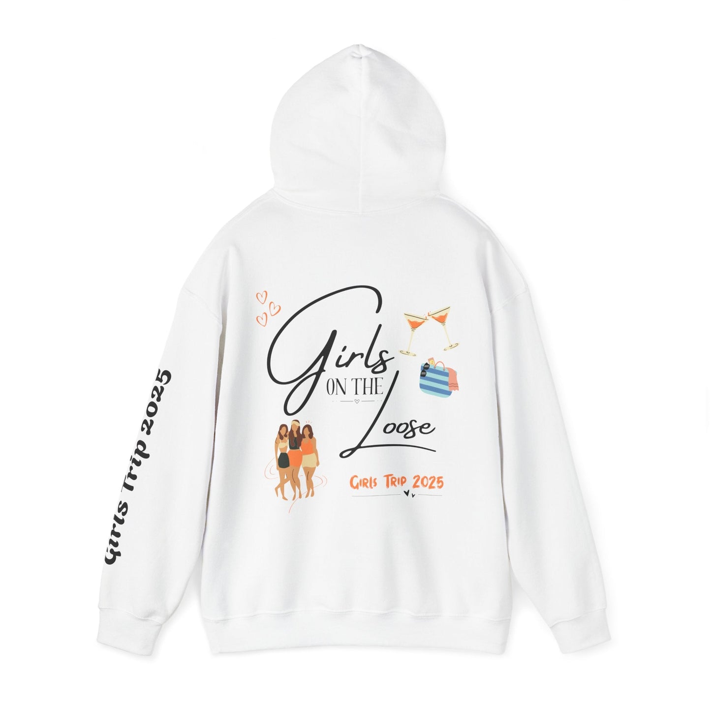 Girls On The Loose Hooded Sweatshirt - Tiny Zen Gardens