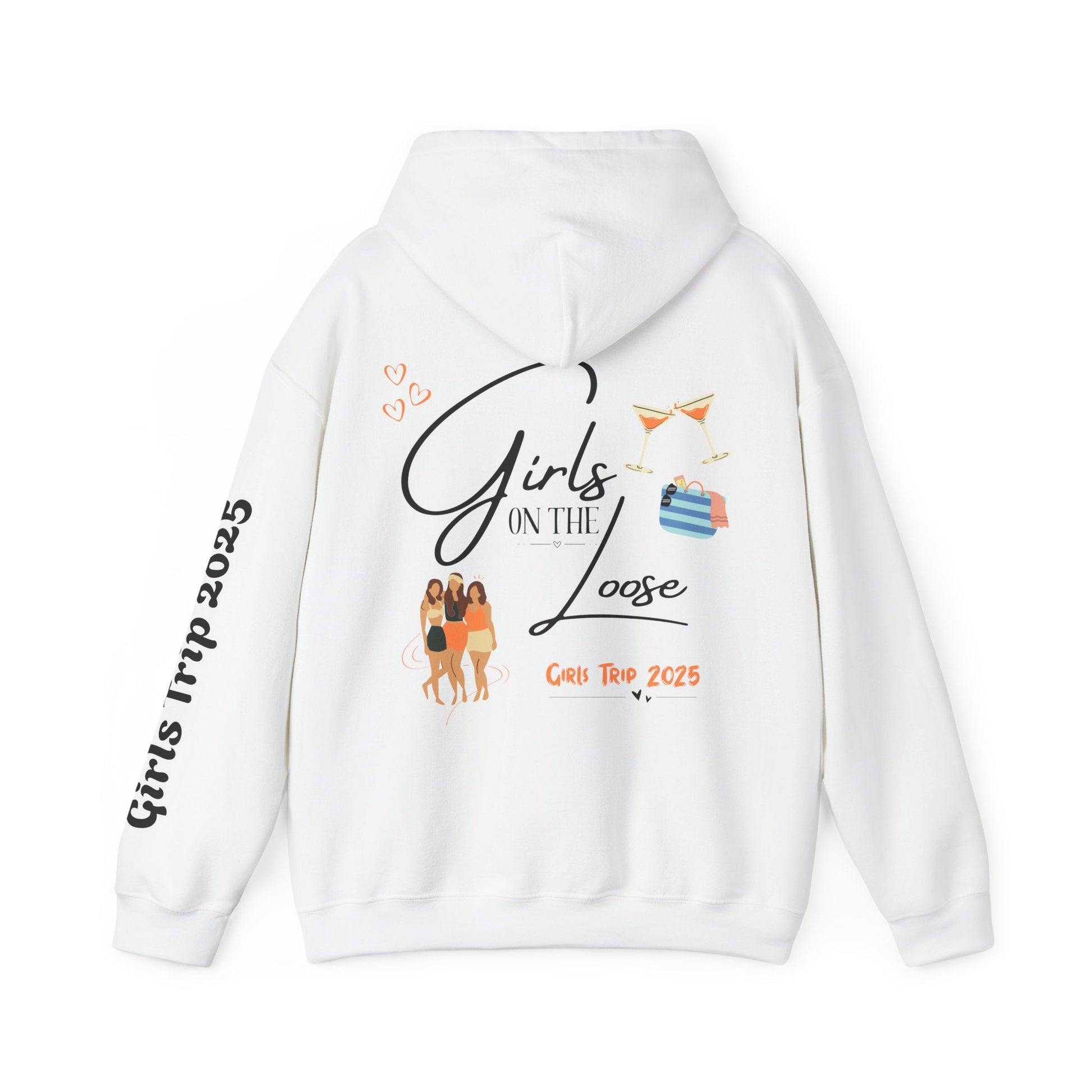 Girls On The Loose Hooded Sweatshirt - Tiny Zen Gardens