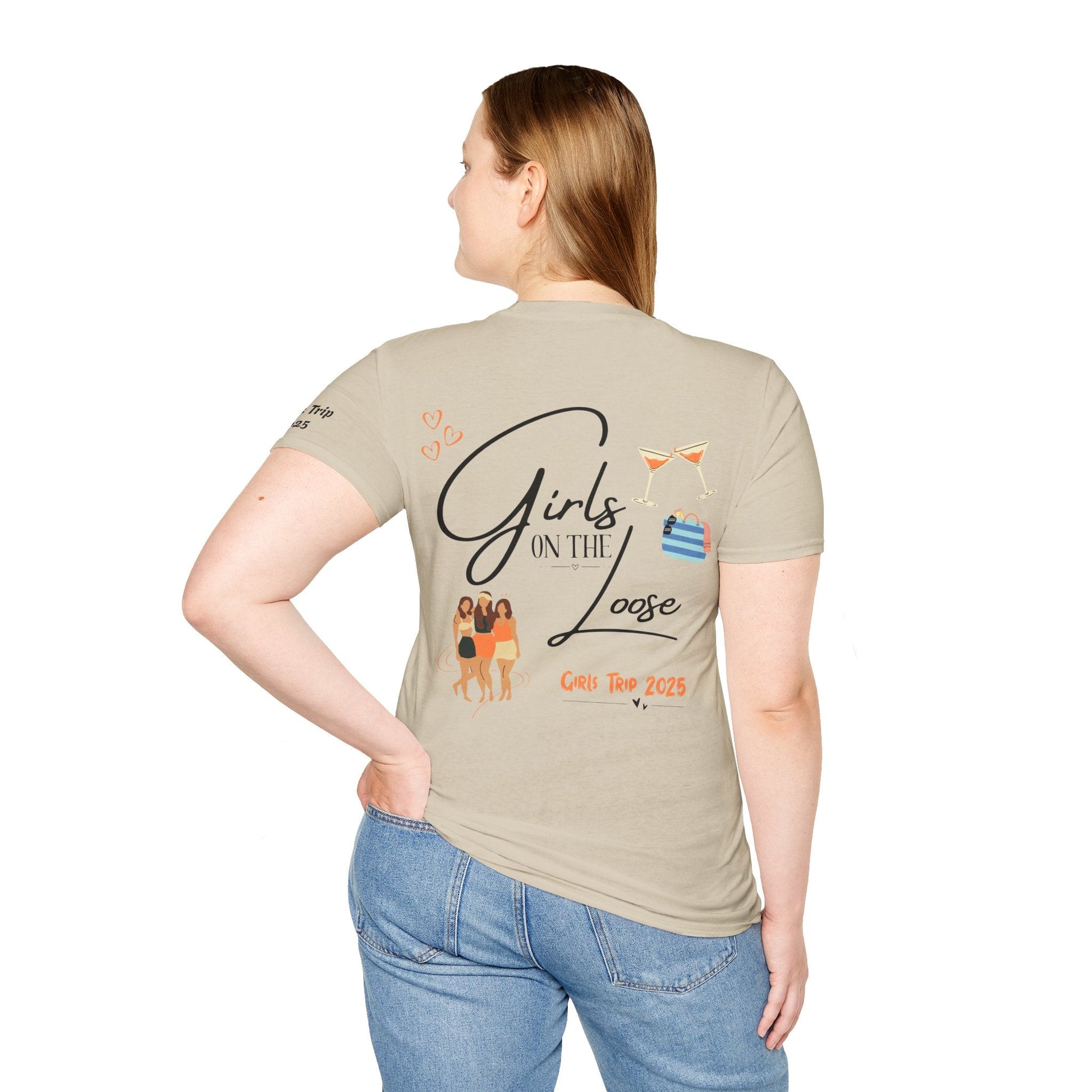 Girls Trip T-Shirt - Girls on the Loose Design - Tiny Zen Gardens