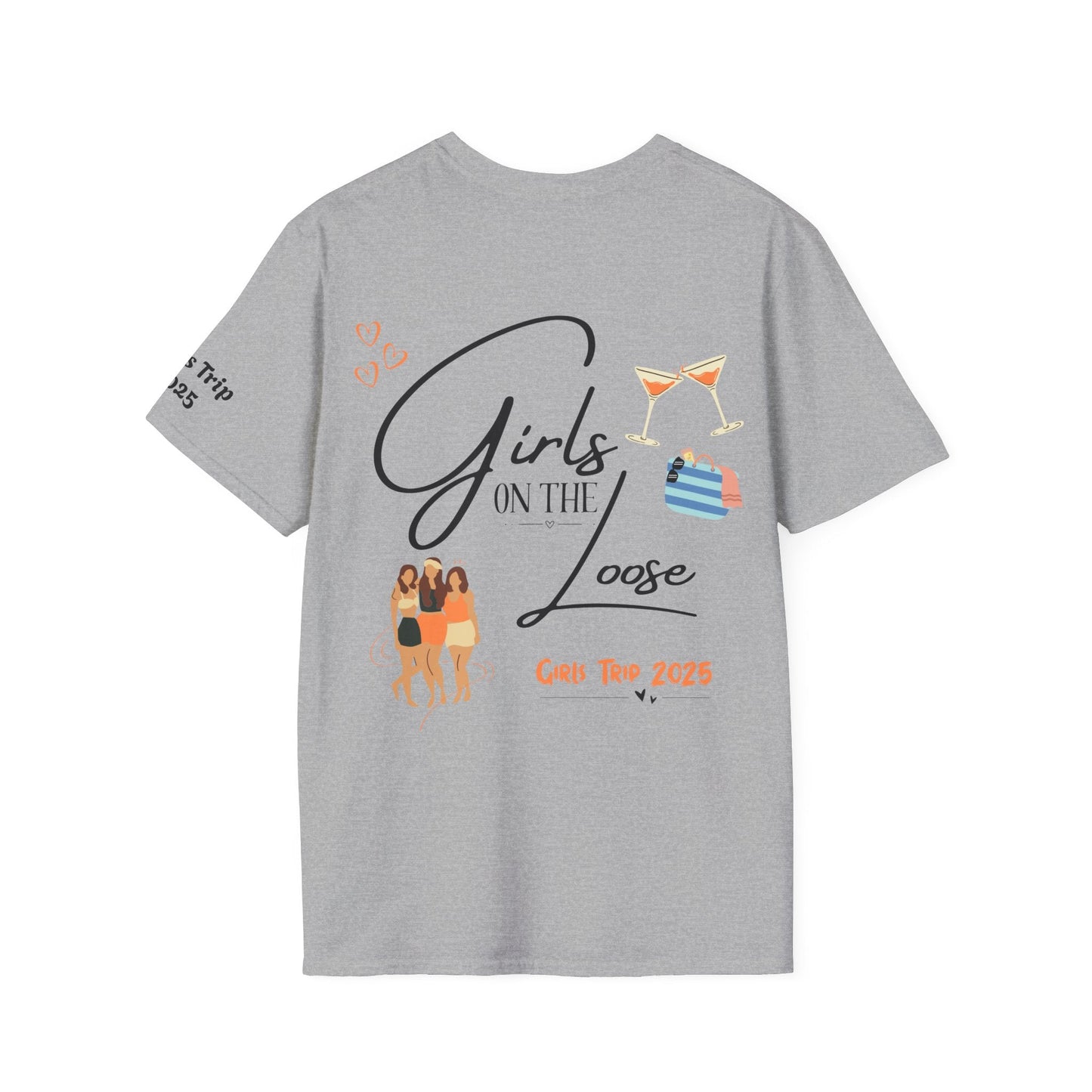 Girls Trip T-Shirt - Girls on the Loose Design - Tiny Zen Gardens