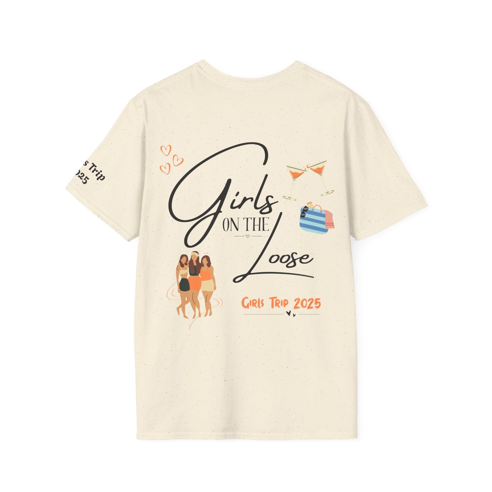 Girls Trip T-Shirt - Girls on the Loose Design - Tiny Zen Gardens