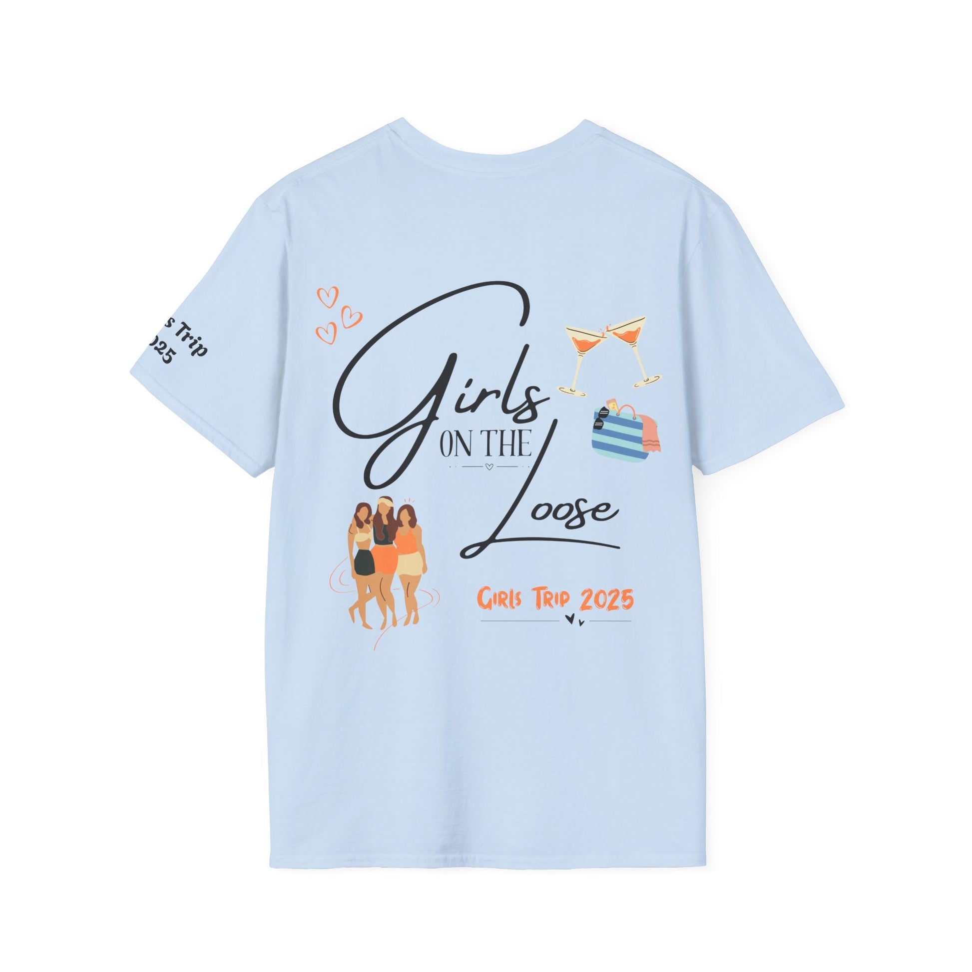 Girls Trip T-Shirt - Girls on the Loose Design - Tiny Zen Gardens