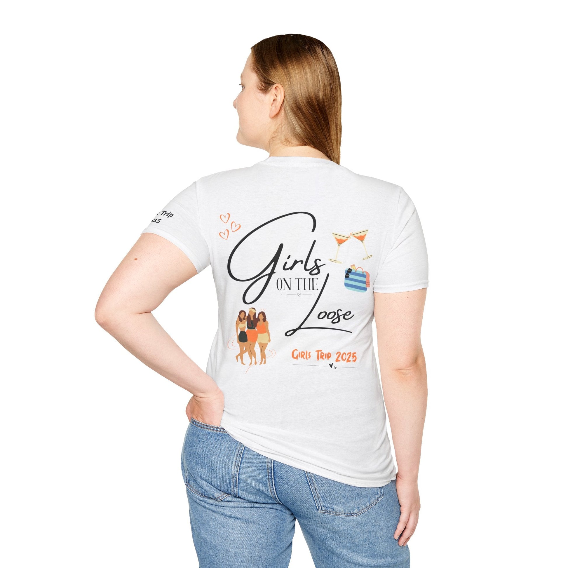 Girls Trip T-Shirt - Girls on the Loose Design - Tiny Zen Gardens