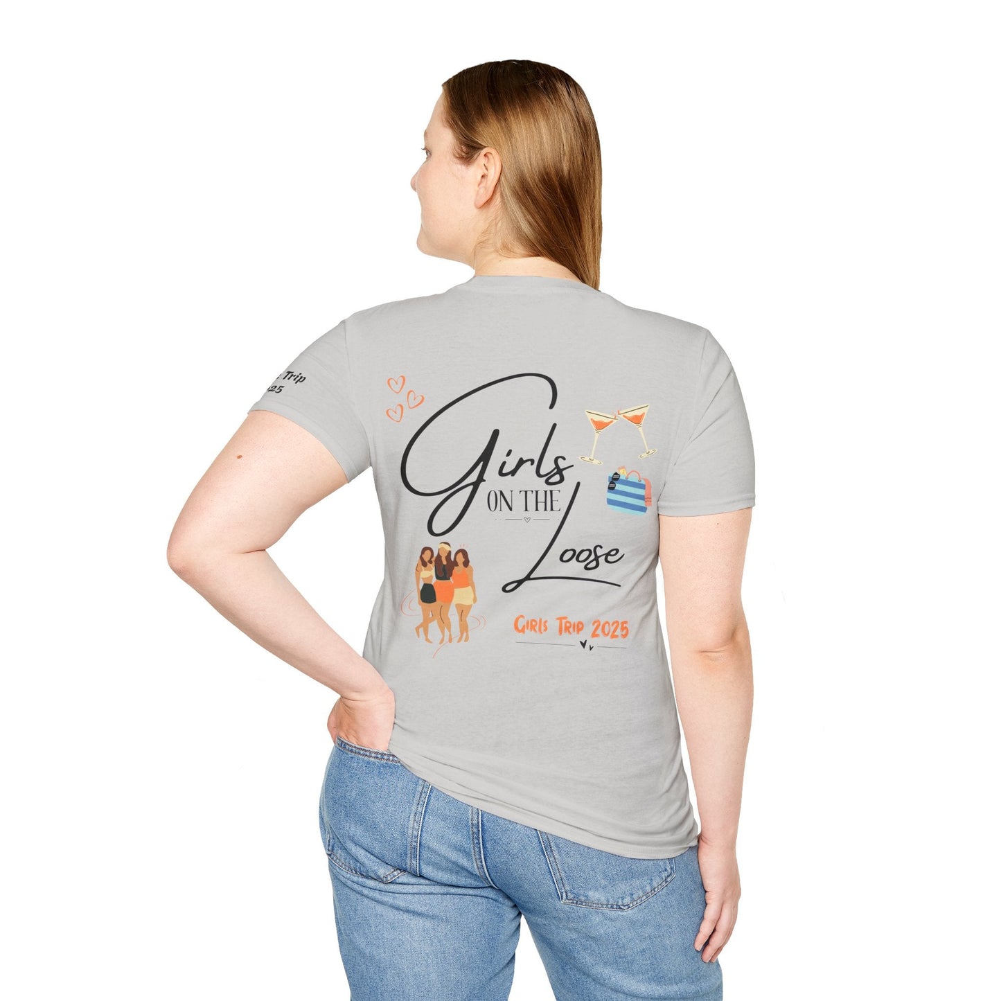 Girls Trip T-Shirt - Girls on the Loose Design - Tiny Zen Gardens