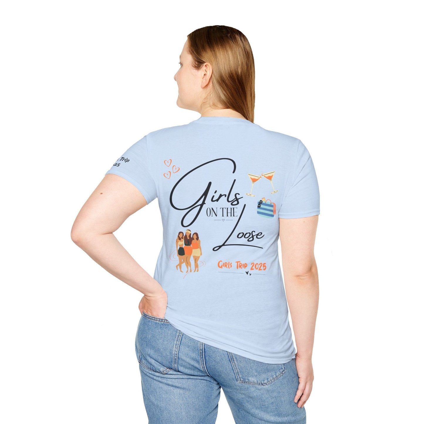 Girls Trip T-Shirt - Girls on the Loose Design - Tiny Zen Gardens
