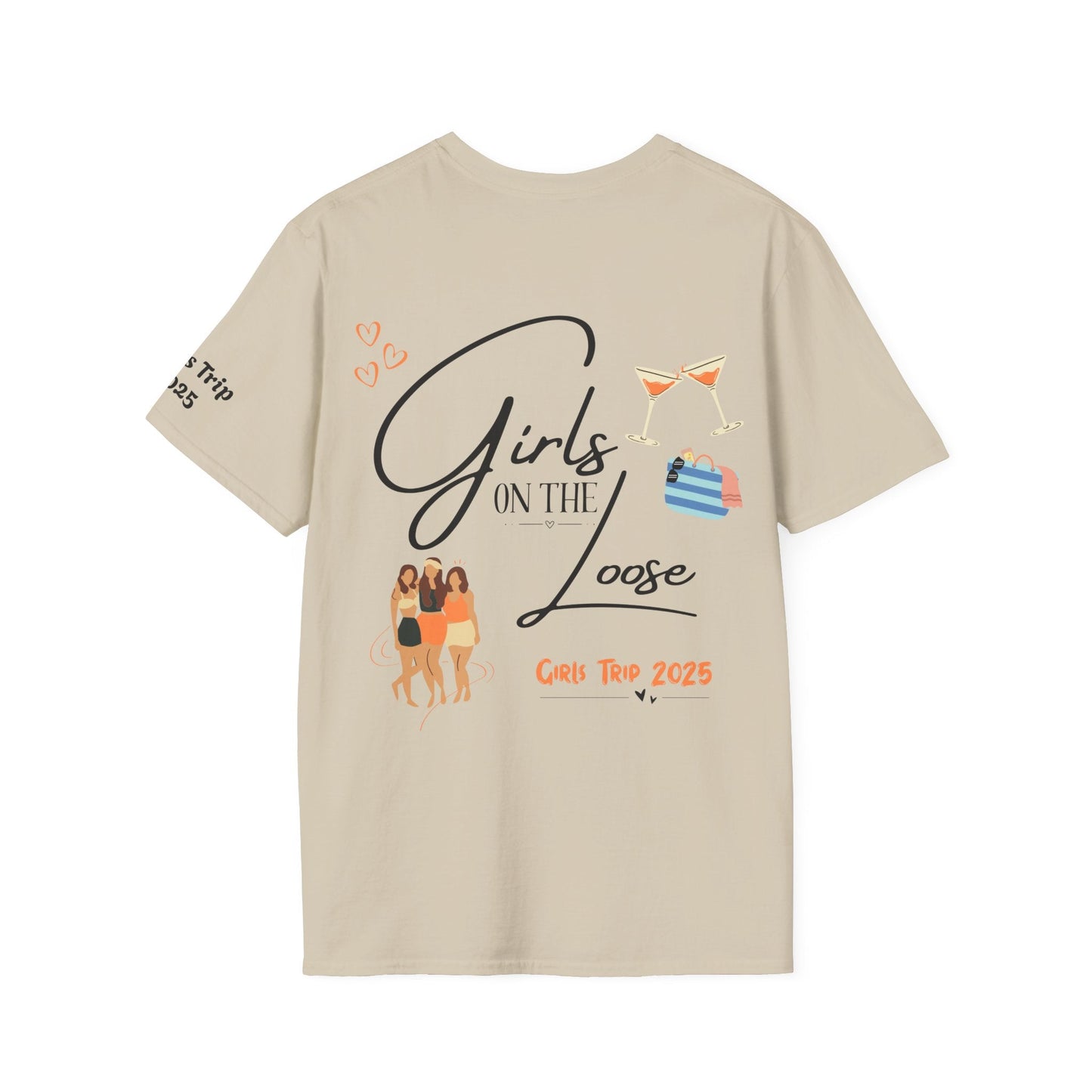 Girls Trip T-Shirt - Girls on the Loose Design - Tiny Zen Gardens