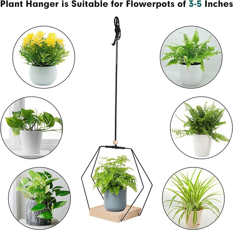 Hanging Flower Pot Plant Bracket Air Green Plant Flower Pot Decoration - Tiny Zen Gardens