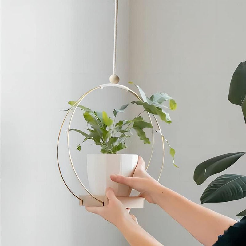 Hanging Flower Pot Plant Bracket Air Green Plant Flower Pot Decoration - Tiny Zen Gardens