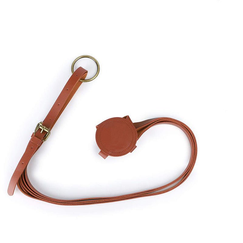 Leather Plant Hanging Basket Adjustable Hanging - Tiny Zen Gardens