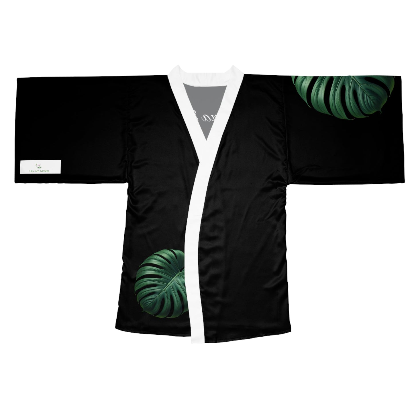 Luxurious Kimono Robe | Mama Bear (Black) - Tiny Zen Gardens
