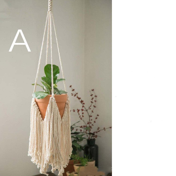Plant Hanging Spider Plant Net Bag Decoration Boho - Tiny Zen Gardens