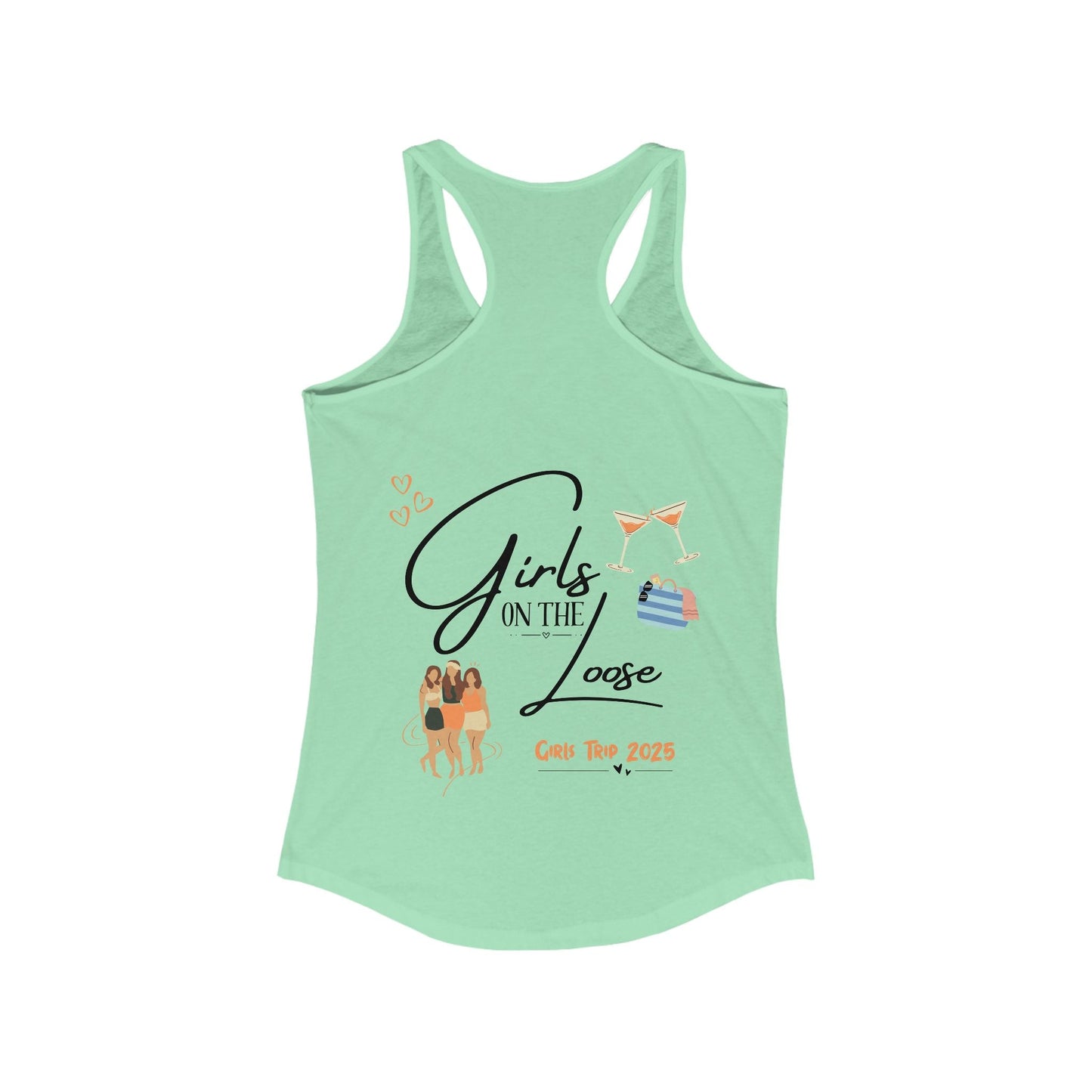 Racerback Tank - Girls on the Loose Tank Top - Tiny Zen Gardens