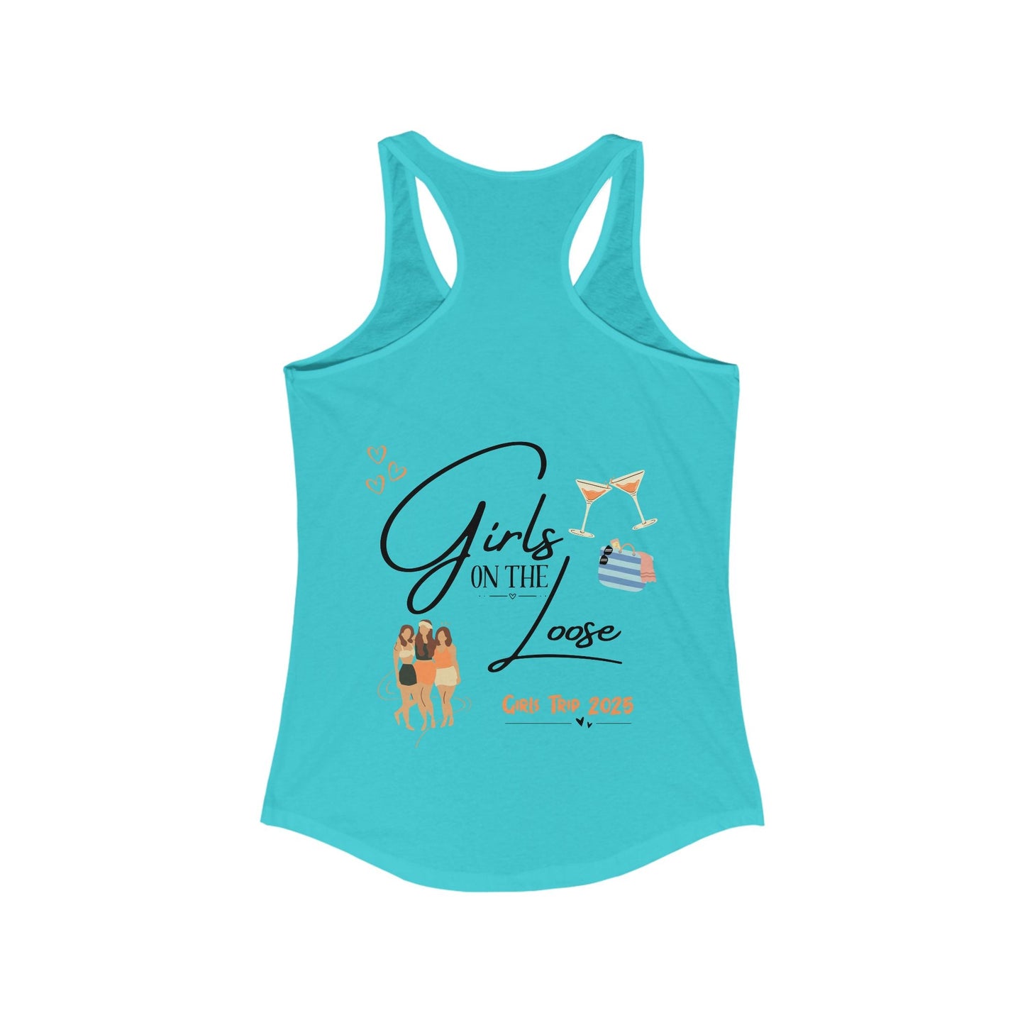 Racerback Tank - Girls on the Loose Tank Top - Tiny Zen Gardens
