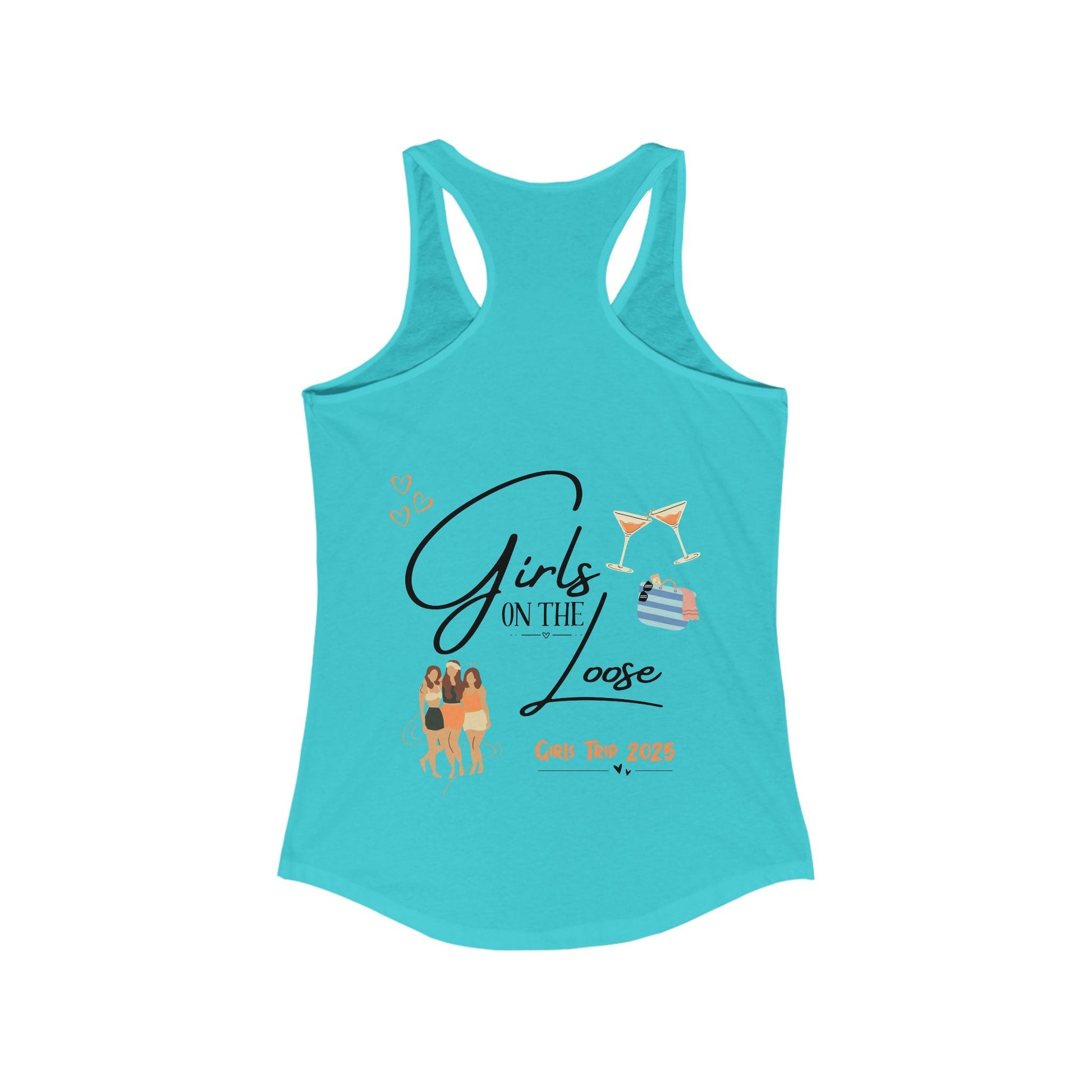 Racerback Tank - Girls on the Loose Tank Top - Tiny Zen Gardens