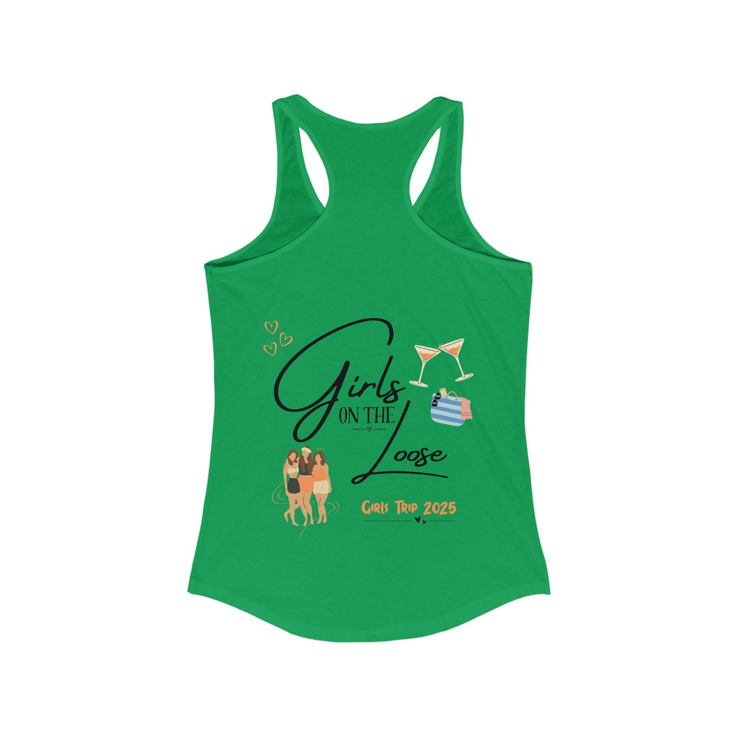 Racerback Tank - Girls on the Loose Tank Top - Tiny Zen Gardens