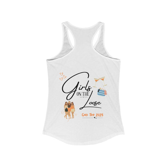 Racerback Tank - Girls on the Loose Tank Top - Tiny Zen Gardens