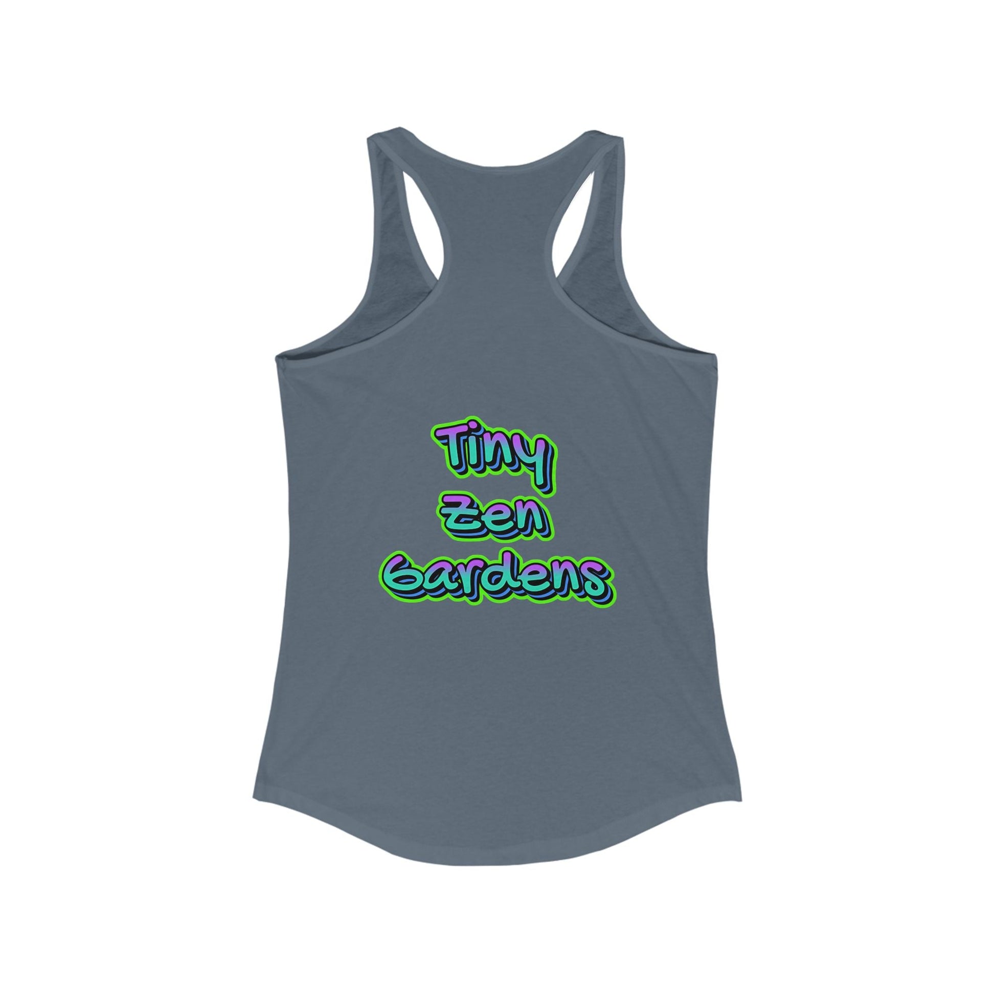 Racerback Tank with Tiny Zen Gardens Print - Tiny Zen Gardens