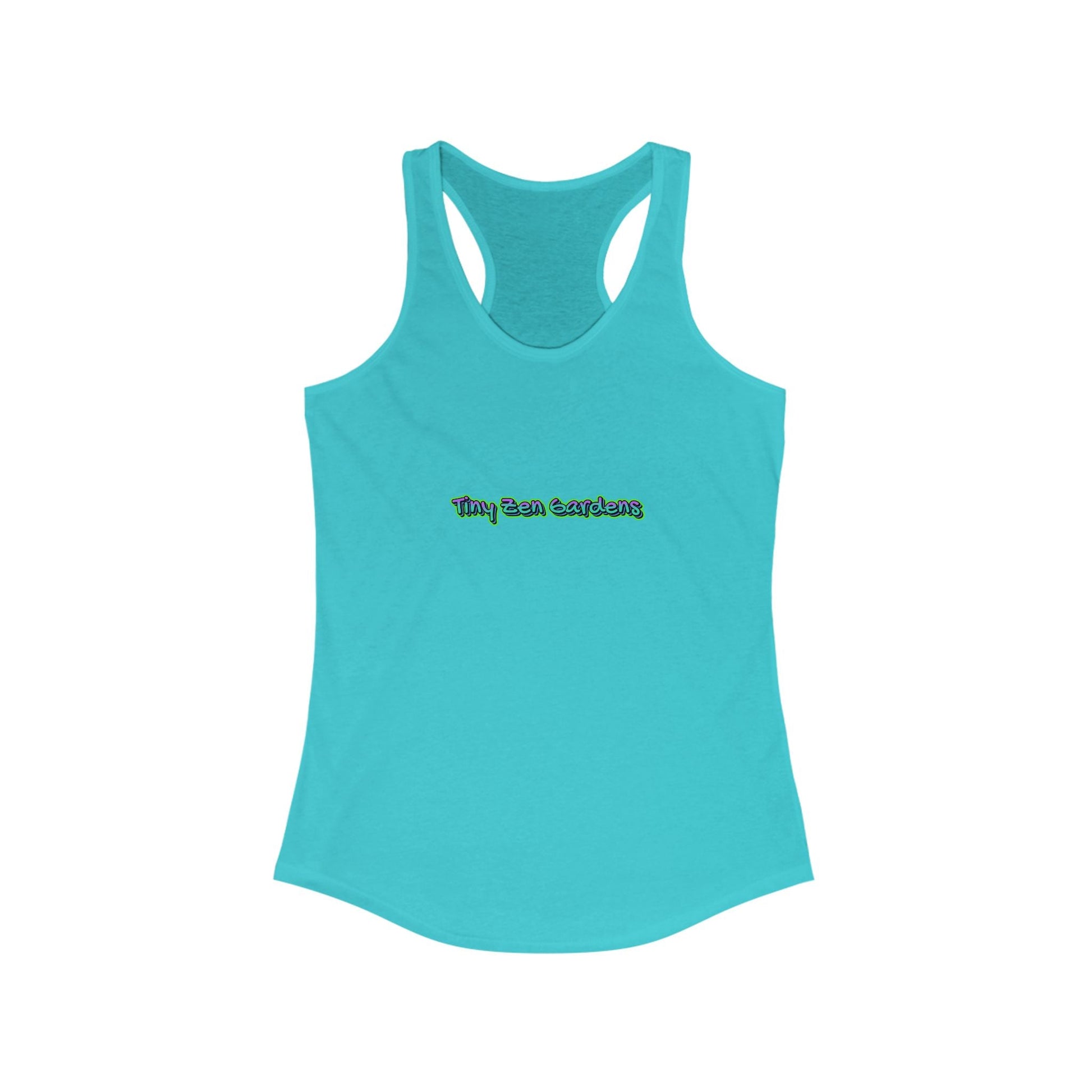 Racerback Tank with Tiny Zen Gardens Print - Tiny Zen Gardens
