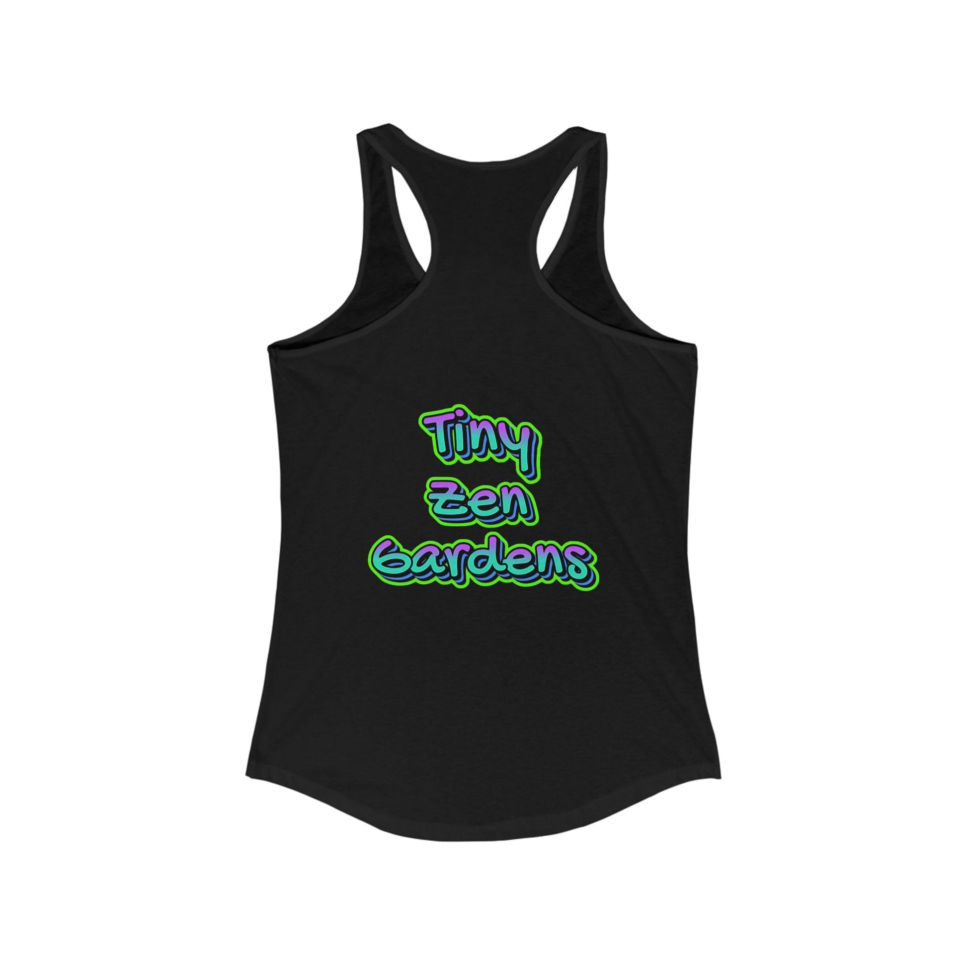 Racerback Tank with Tiny Zen Gardens Print - Tiny Zen Gardens