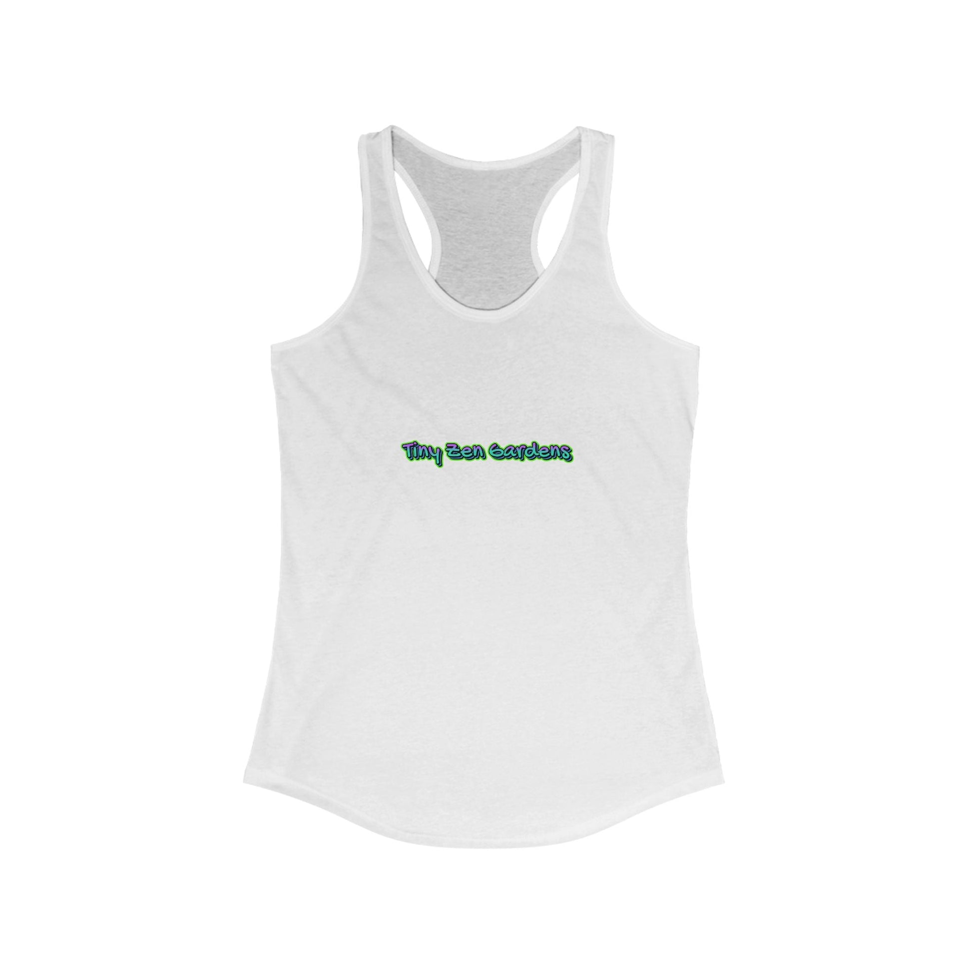 Racerback Tank with Tiny Zen Gardens Print - Tiny Zen Gardens