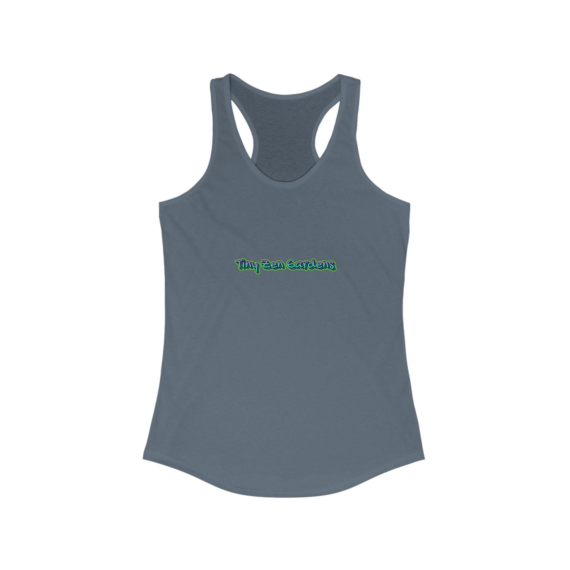 Racerback Tank with Tiny Zen Gardens Print - Tiny Zen Gardens