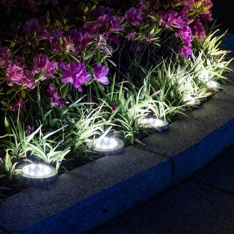 4 Pcs Solar Powered LED Light for Outdoor Garden - Tiny Zen Gardens