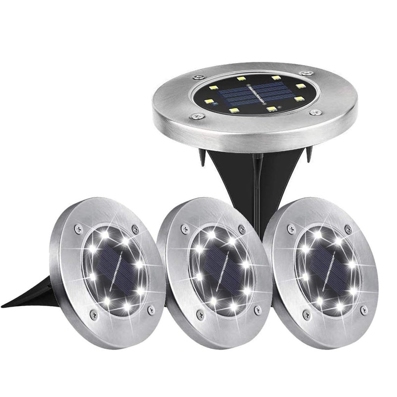 4 Pcs Solar Powered LED Light for Outdoor Garden - Tiny Zen Gardens