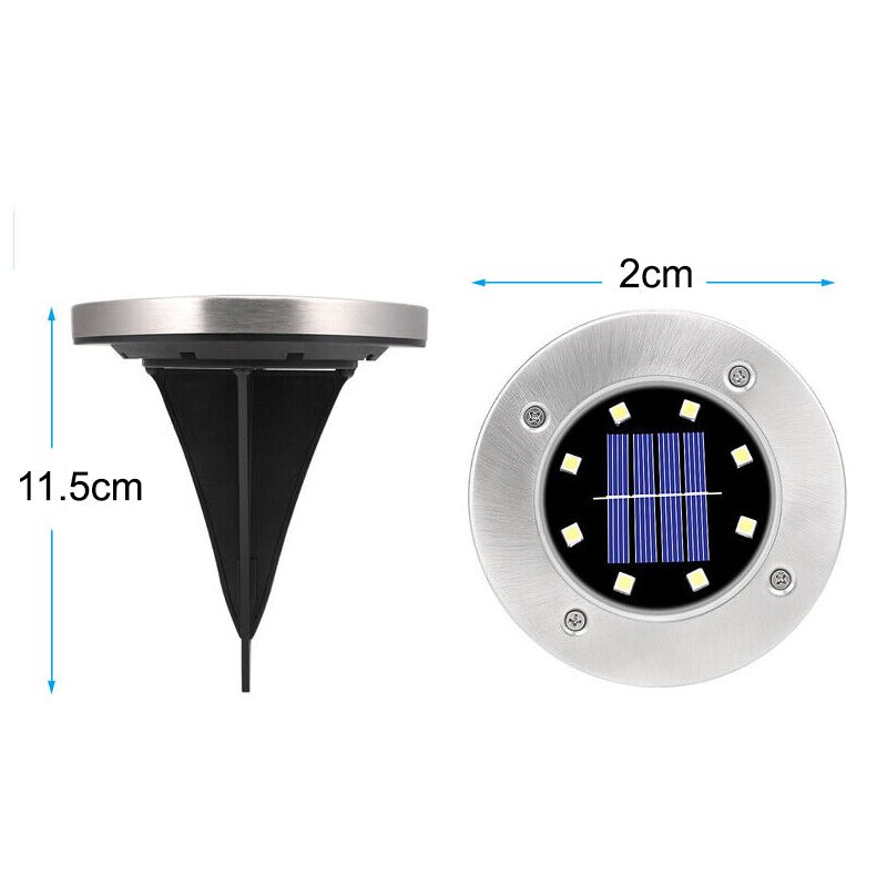 4 Pcs Solar Powered LED Light for Outdoor Garden - Tiny Zen Gardens