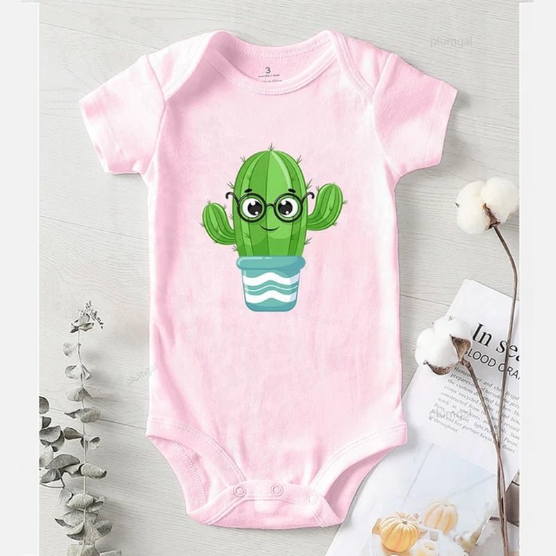 Baby Rompers cactus print - Tiny Zen Gardens