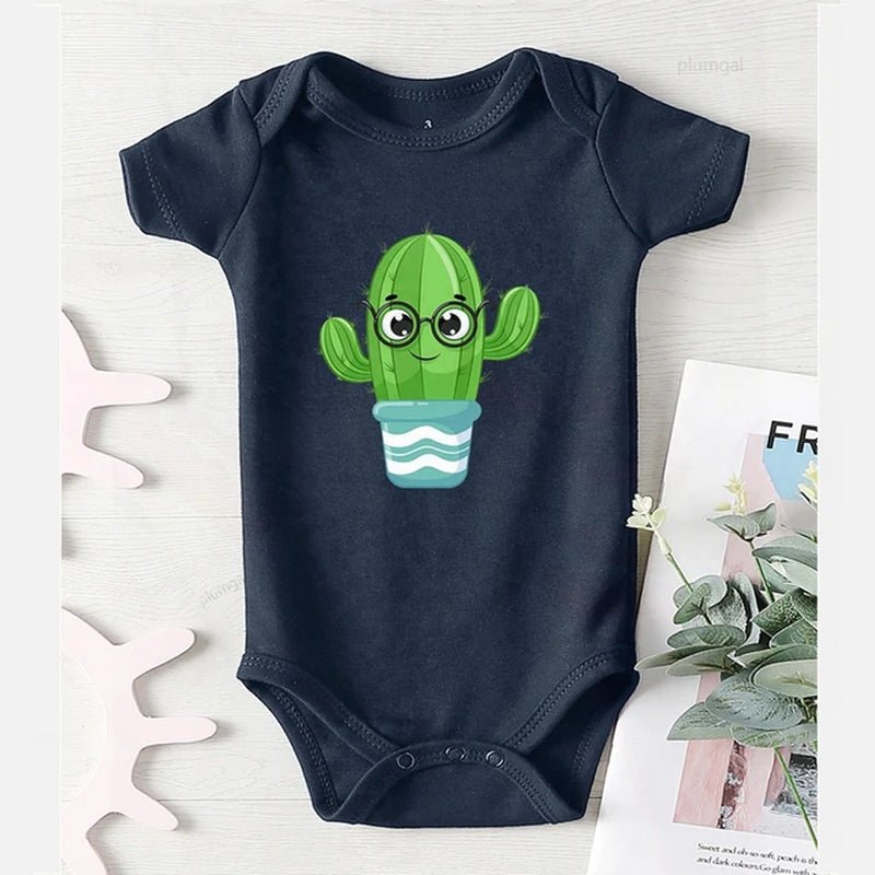 Baby Rompers cactus print - Tiny Zen Gardens