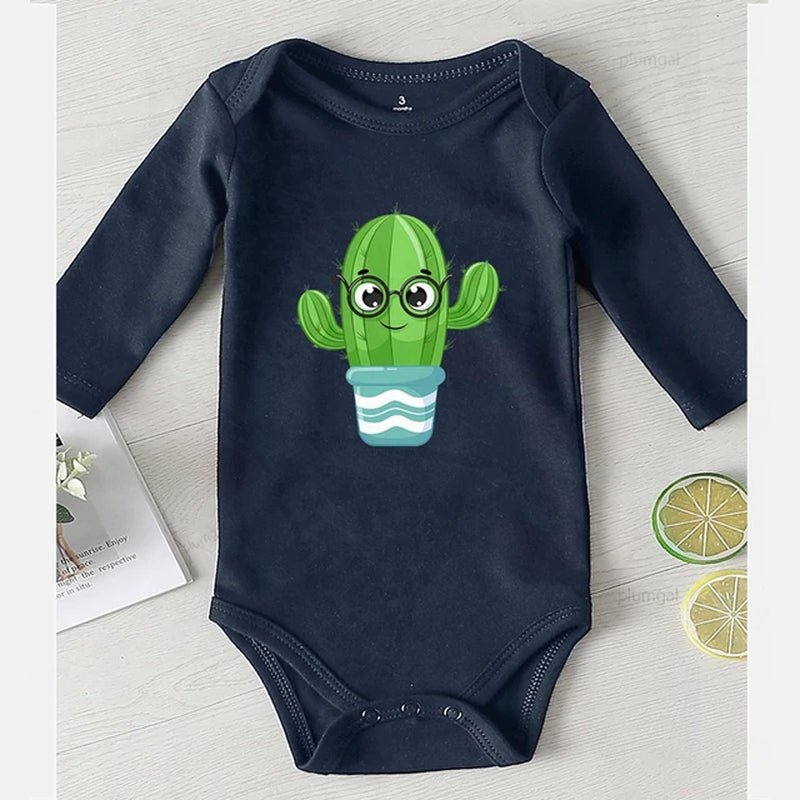 Baby Rompers cactus print - Tiny Zen Gardens