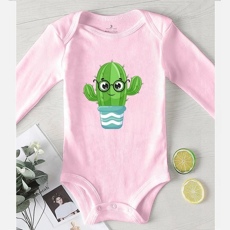 Baby Rompers cactus print - Tiny Zen Gardens