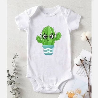 Baby Rompers cactus print - Tiny Zen Gardens