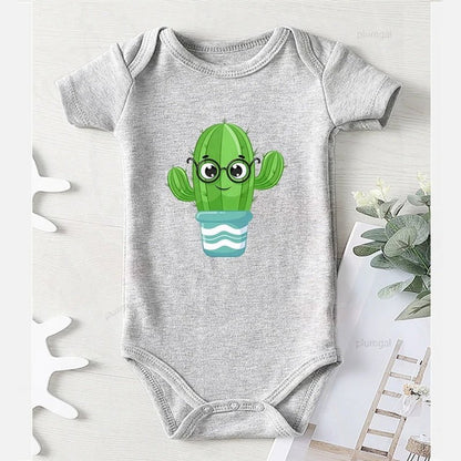 Baby Rompers cactus print - Tiny Zen Gardens