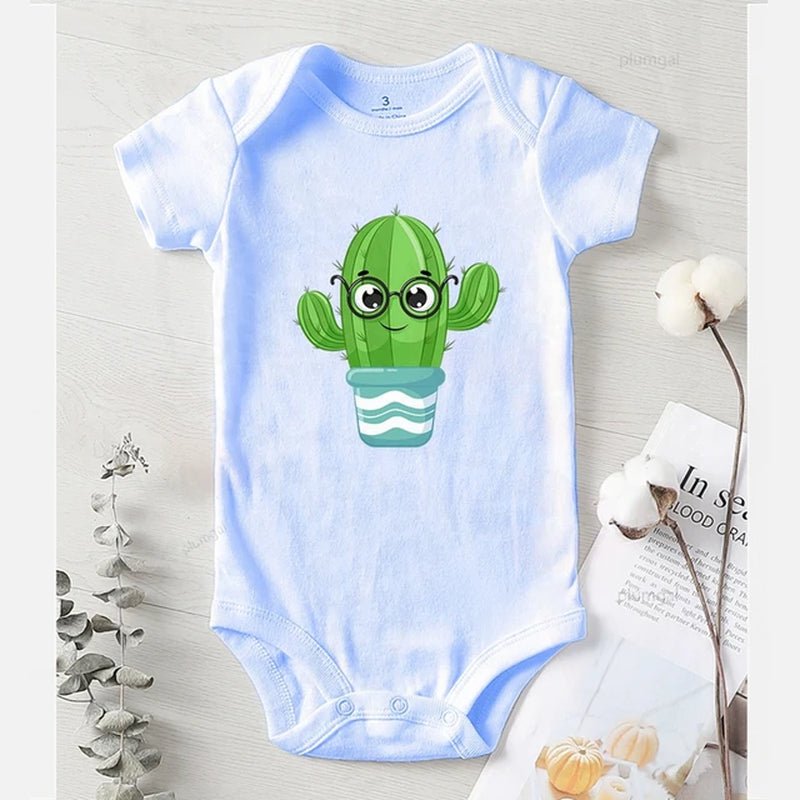 Baby Rompers cactus print - Tiny Zen Gardens