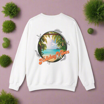 Beach Vibes Unisex Sweatshirt - Holiday Vibes Design - Tiny Zen Gardens