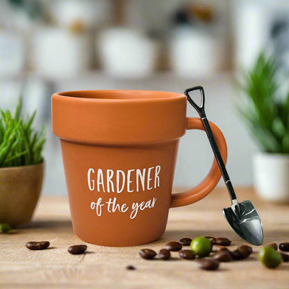 Ceramic Flower Pot Mug - Tiny Zen Gardens