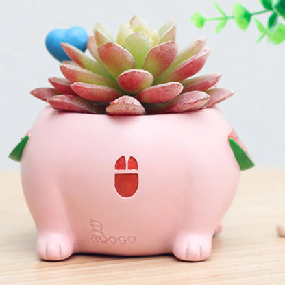 Cute Cat Pig Dog Succulent Plant Pot - Tiny Zen Gardens