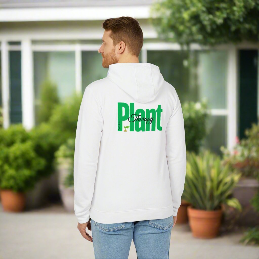 Fleece Hoodie Plant Therapy Print - Tiny Zen Gardens