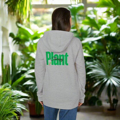 Fleece Hoodie Plant Therapy Print - Tiny Zen Gardens