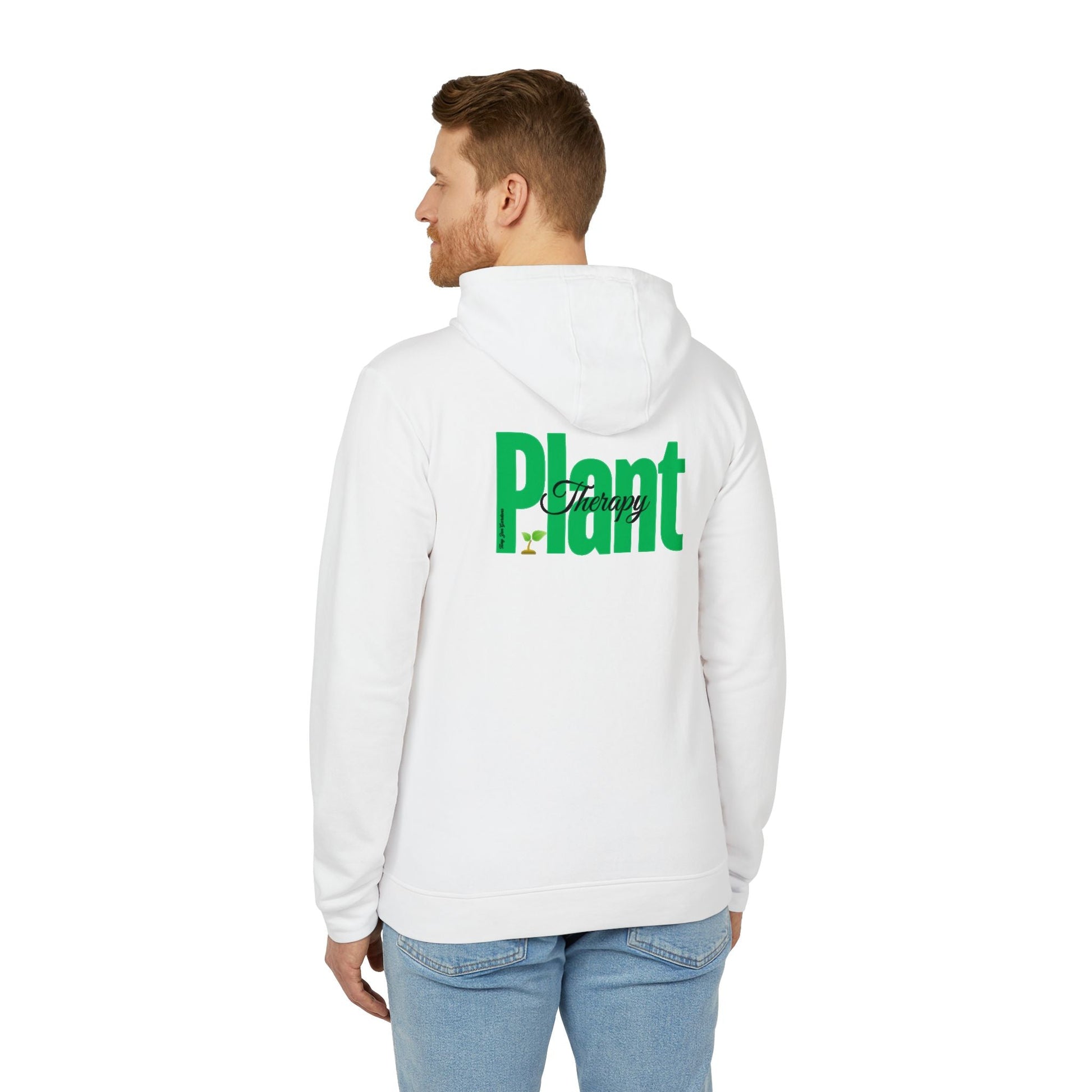 Fleece Hoodie Plant Therapy Print - Tiny Zen Gardens