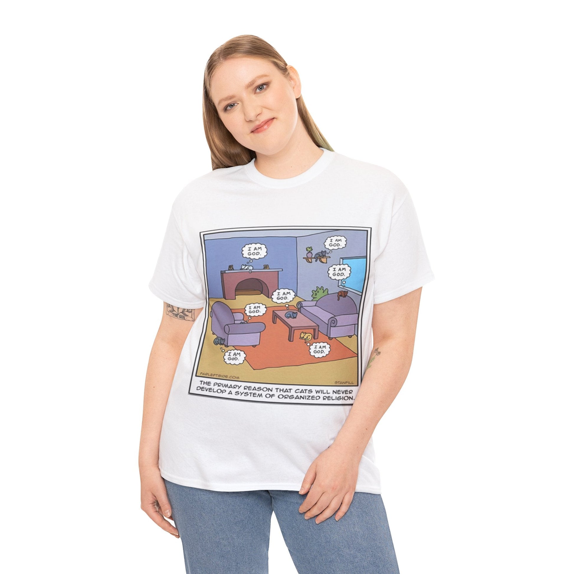 Funny Cat Tee - Tiny Zen Gardens