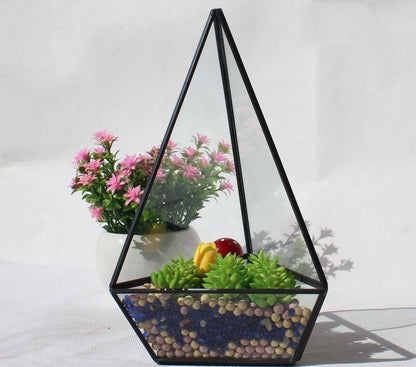 Geometric Terrarium Vessel - Tiny Zen Gardens