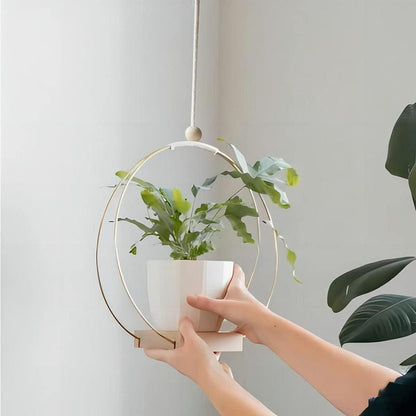 Hanging Flower Pot Plant Bracket Air Green Plant Flower Pot Decoration - Tiny Zen Gardens